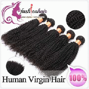  Indian Virgin Human Hair Weave Kinky Curly Weft 